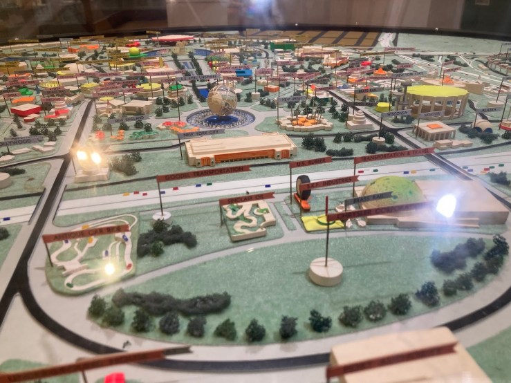 A model of the 1964-1965 World's Fair in New York at the Queens Museum.