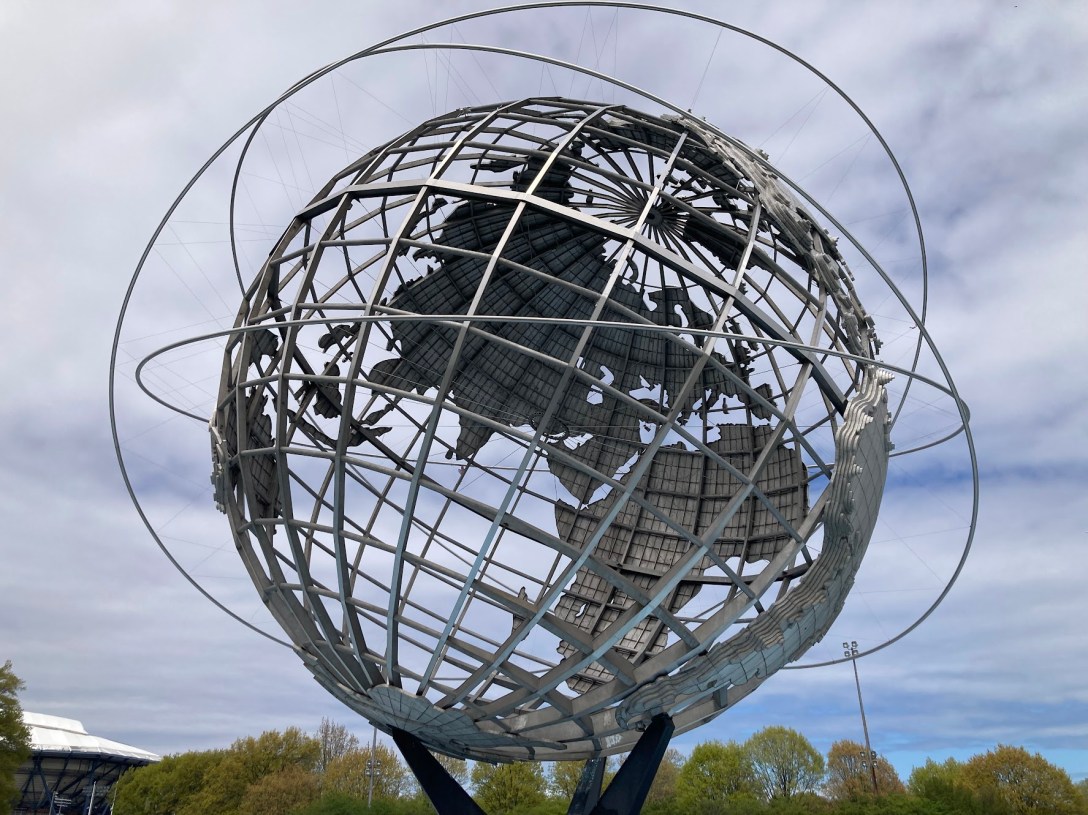 The Unisphere in Flushing Meadows–Corona Park on April 26, 2026.